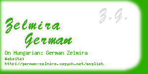 zelmira german business card